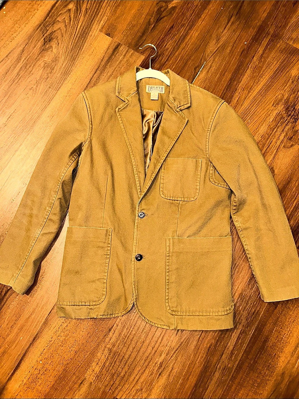 Duluth Trading Co Fire Hose Prevention Canvas Work Chore Coat Jacket Blazer S